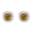 Citrine-German-Cecilia-Solitaire-Stud-Yellow-Silver-Earring