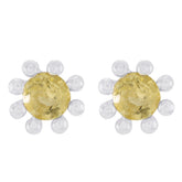 Citrine-Korean-Fernanda-Solitaire-Stud-Yellow-Sterling-Silver-Earring