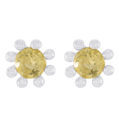 Citrine-Korean-Fernanda-Solitaire-Stud-Yellow-Sterling-Silver-Earring