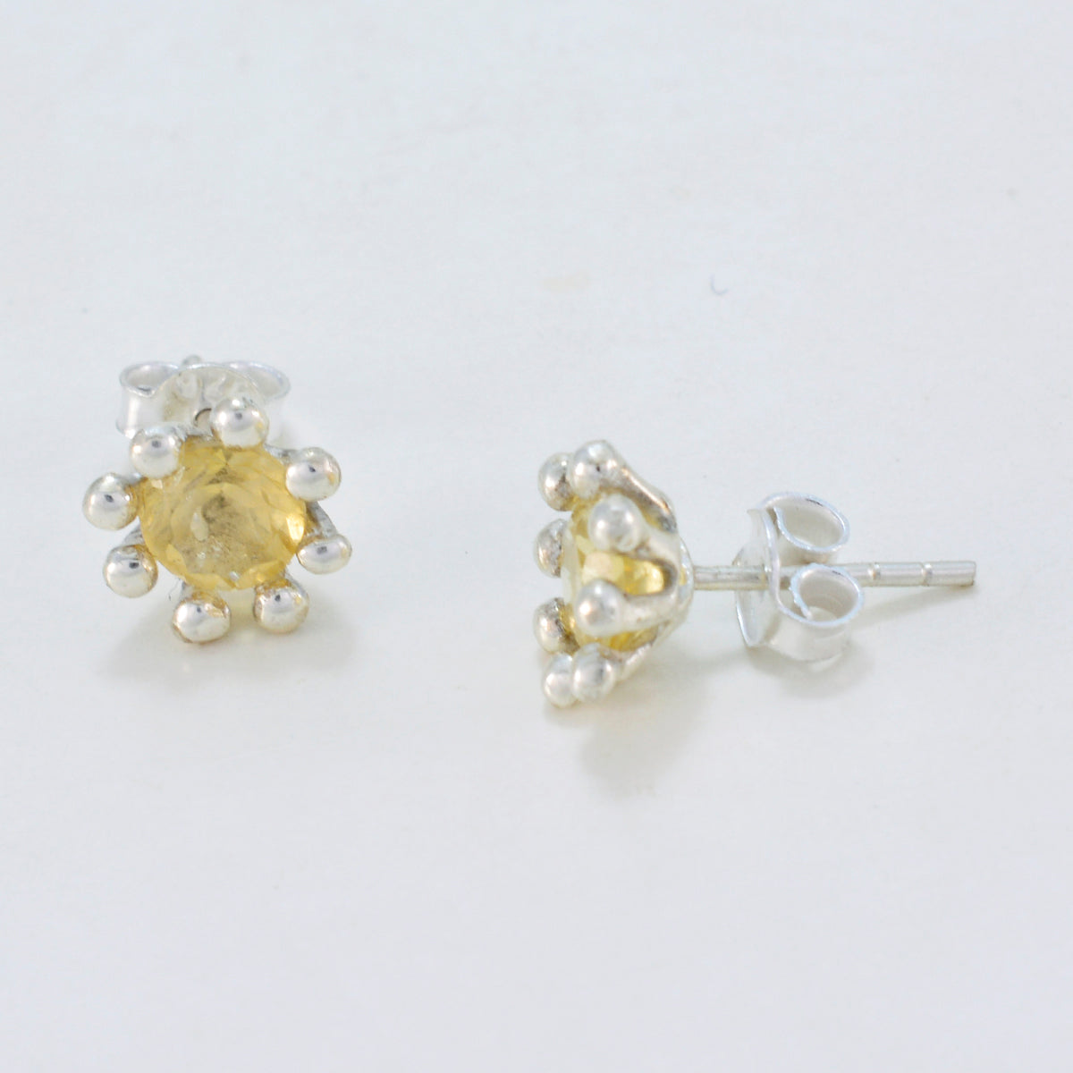 Citrine-Korean-Fernanda-Solitaire-Stud-Yellow-Sterling-Silver-Earring