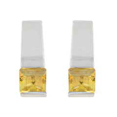 Citrine-Mexican-Layla-Solitaire-Stud-Yellow-Silver-Earring