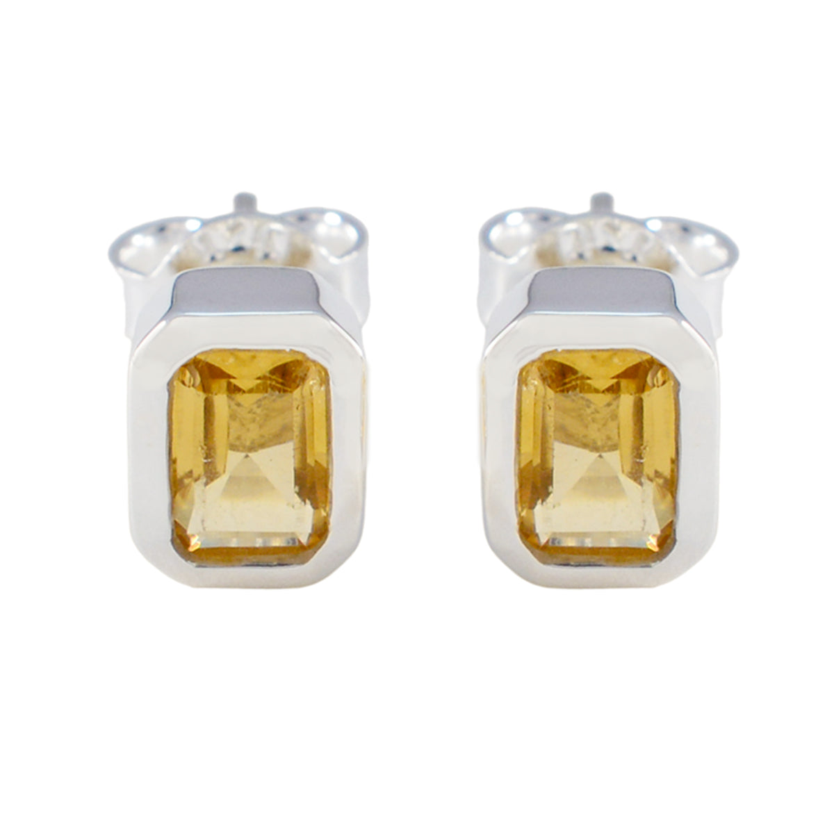 Citrine-Korean-Lucia-Solitaire-Stud-Yellow-925-Sterling-Silver-Earring