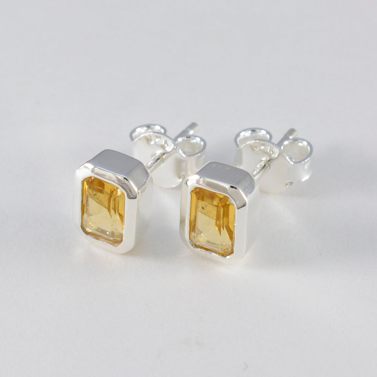 Citrine-Korean-Lucia-Solitaire-Stud-Yellow-925-Sterling-Silver-Earring