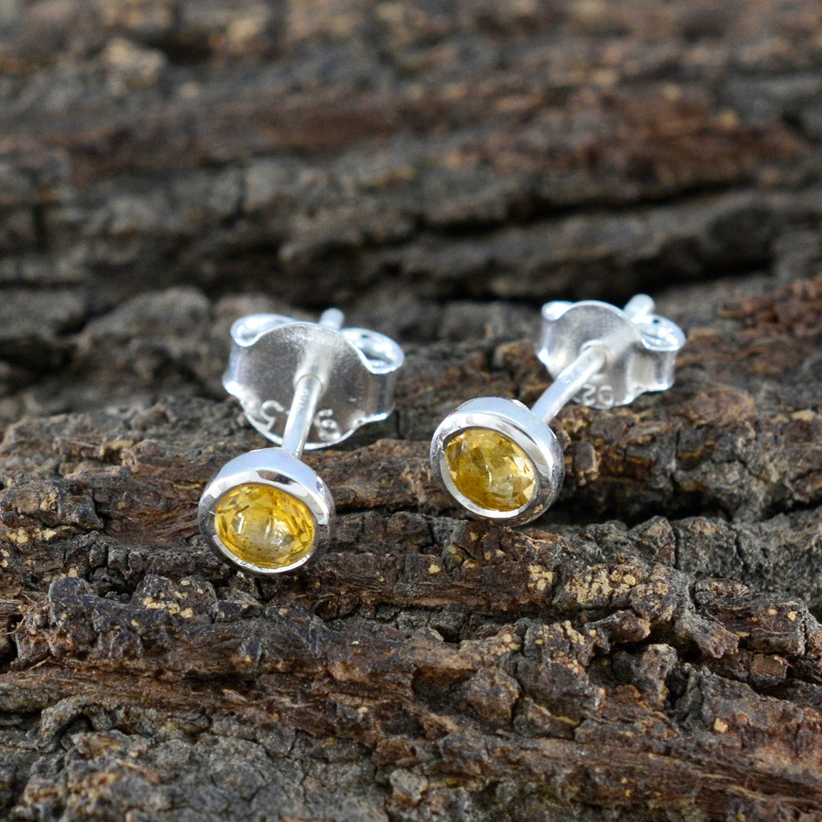 Citrine-American-Lourdes-Solitaire-Stud-Yellow-925-Silver-Earring