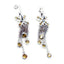 Citrine-Japanese-Victoria-multiple-Dangle-Yellow-Sterling-Silver-Earring