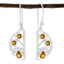 Citrine-Middle-Eastern-Audrey-multiple-Dangle-Yellow-92.5-Silver-Earring