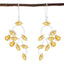 Citrine-Spanish-Elena-multiple-Dangle-Yellow-Silver-Earring