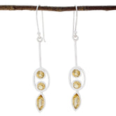 Citrine-African-Emilia-multiple-Dangle-Yellow-Silver-Earring