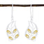 Citrine-Japanese-Josephine-multiple-Dangle-Yellow-Silver-Earring
