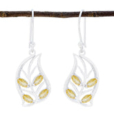 Citrine-Japanese-Josephine-multiple-Dangle-Yellow-Silver-Earring