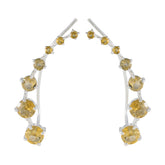 Citrine-Italian-Rina-multiple-EarCuff-Yellow-92.5-Silver-Earring