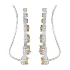 Citrine-Italian-Rina-multiple-EarCuff-Yellow-92.5-Silver-Earring