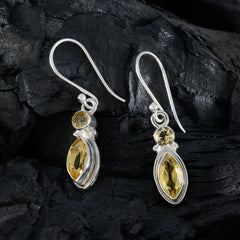 Citrine-French-Audrey-Toi-et-Moi-Dangle-Yellow-Silver-Earring