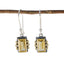 Citrine-American-María-multiple-Dangle-Yellow-Silver-Earring