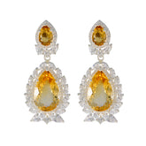 Citrine-Indian-Araya-multiple-Stud-Yellow-Sterling-Silver-Earring