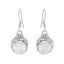 Crystal-Quartz-Korean-Hua-multiple-Dangle-White-925-Silver-Earring