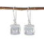 Crystal-Quartz-American-Jia-Solitaire-Dangle-White-Silver-Earring