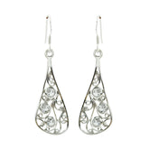 Crystal-Quartz-Turkish-Rebeca-multiple-Dangle-White-Silver-Earring