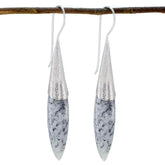 Dendrite-Opal-Spanish-Haruka-Solitaire-Dangle-White-925-Sterling-Silver-Earring
