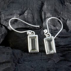 Grüner Amethyst-Marokkanischer Lili-Solitär-Ohrhänger-Grün-Silber