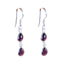 Garnet-Middle-Eastern-Luisa-multiple-Dangle-Red-Silver-Earring