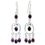 Garnet-Mexican-María-multiple-Dangle-Red-92.5-Silver-Earring