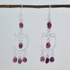 Garnet-Mexican-María-multiple-Dangle-Red-92.5-Silver-Earring
