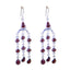Garnet-Australian-Mariana-multiple-Dangle-Red-92.5-Silver-Earring