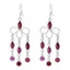 Garnet-French-Natalia-multiple-Dangle-Red-Sterling-Silver-Earring