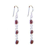 Garnet-African-Noelia-multiple-Dangle-Red-Silver-Earring
