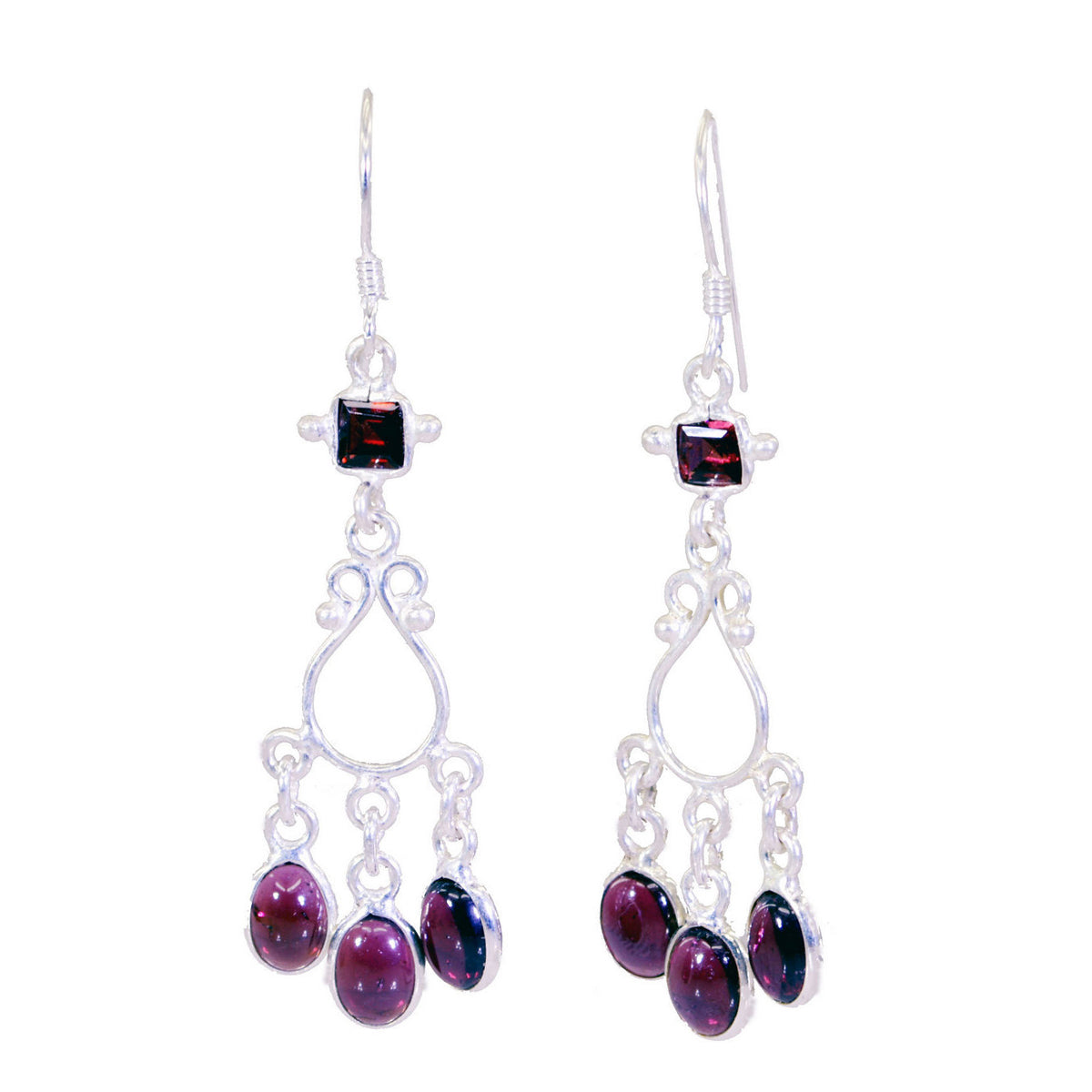 Garnet-Russian-Patricia-multiple-Dangle-Red-Sterling-Silver-Earring