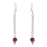 Garnet-Italian-Eliza-multiple-Dangle-Red-925-Sterling-Silver-Earring