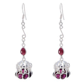 Garnet-Australian-Emilia-multiple-Dangle-Red-925-Silver-Earring