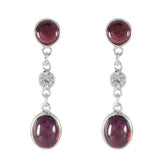 Garnet-Turkish-Sara-multiple-Stud-Red-925-Silver-Earring