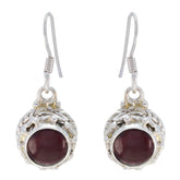 Garnet-Latin-American-Abigail-multiple-Dangle-Red-92.5-Silver-Earring