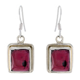 Garnet-Italian-Eva-Solitaire-Dangle-Red-925-Sterling-Silver-Earring