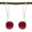 Garnet-Japanese-Audrey-Solitaire-Dangle-Red-925-Sterling-Silver-Earring
