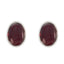 Garnet-Latin-American-Carla-Solitaire-Stud-Red-Sterling-Silver-Earring