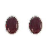 Garnet-Latin-American-Carla-Solitaire-Stud-Red-Sterling-Silver-Earring
