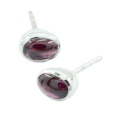 Garnet-Mexican-Bella-Solitaire-Stud-Red-925-Silver-Earring