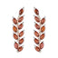 Garnet-Middle-Eastern-Mathilde-multiple-Stud-Red-Silver-Earring