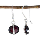 Garnet-African-Lucia-Solitaire-Dangle-Red-925-Silver-Earring