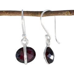 Garnet-African-Lucia-Solitaire-Dangle-Red-925-Silver-Earring
