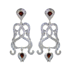 Garnet-Indian-Riya-multiple-Stud-Red-92.5-Silver-Earring