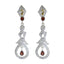 Garnet-Indian-Saanvi-multiple-Stud-Red-Sterling-Silver-Earring