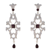 Garnet-Indian-Siti-multiple-Stud-Red-925-Silver-Earring