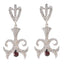 Garnet-Indian-Zara-multiple-Stud-Red-Silver-Earring
