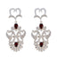 Garnet-Indian-Ananya-multiple-Stud-Red-925-Sterling-Silver-Earring