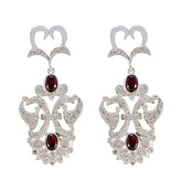 Garnet-Indian-Ananya-multiple-Stud-Red-925-Sterling-Silver-Earring