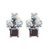 Garnet-Spanish-Camila-multiple-Stud-Red-Sterling-Silver-Earring